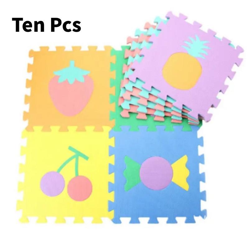 Фрукты Цифровой Животное Однотонный Пена Детский Игровой Коврик Мультяшный Пазл Малыш