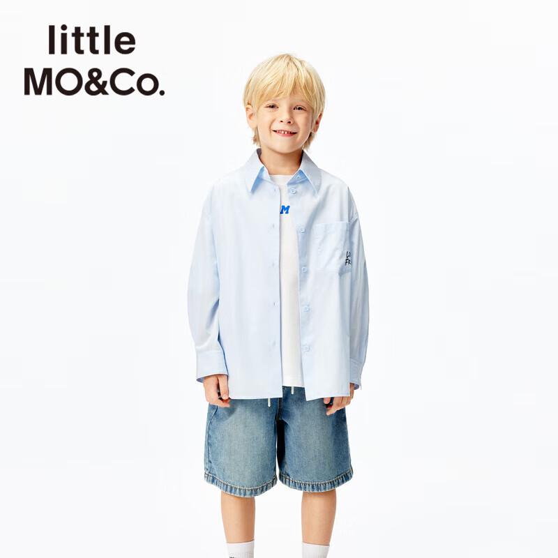 little MO&Co. Unisex Kids' Pure Cotton Long-Sleeve Animal Print Shirt