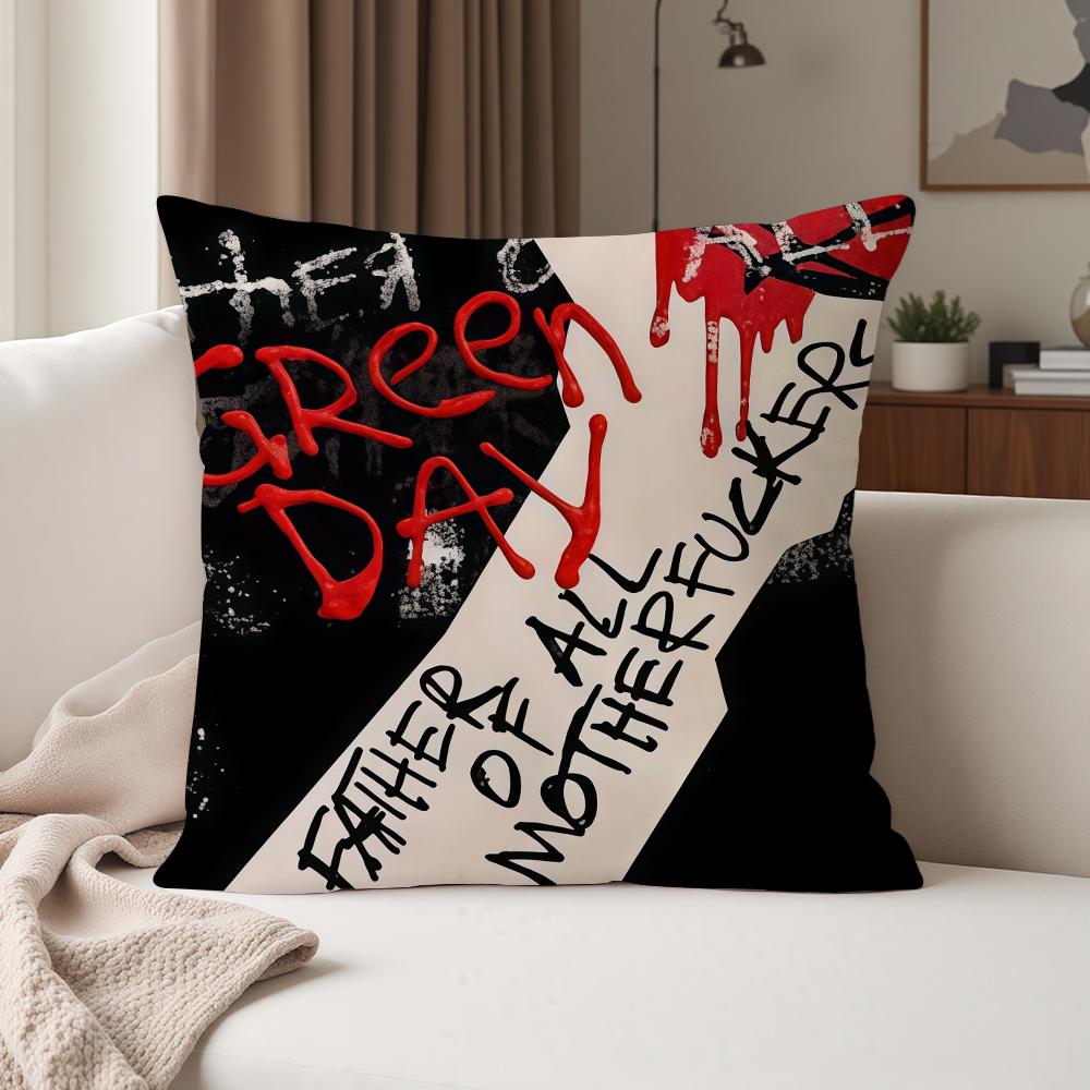 Band GGreen DDay Saviors Hot Album Pillow Case Suitable For Bedrooms Living Rooms Cars Home Decoration