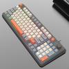 Игровая клавиатура, офисная клавиатура 94 клавиши Plug and Play с ручкой регулировки громкости, радужная светодиодная подсветка, USB