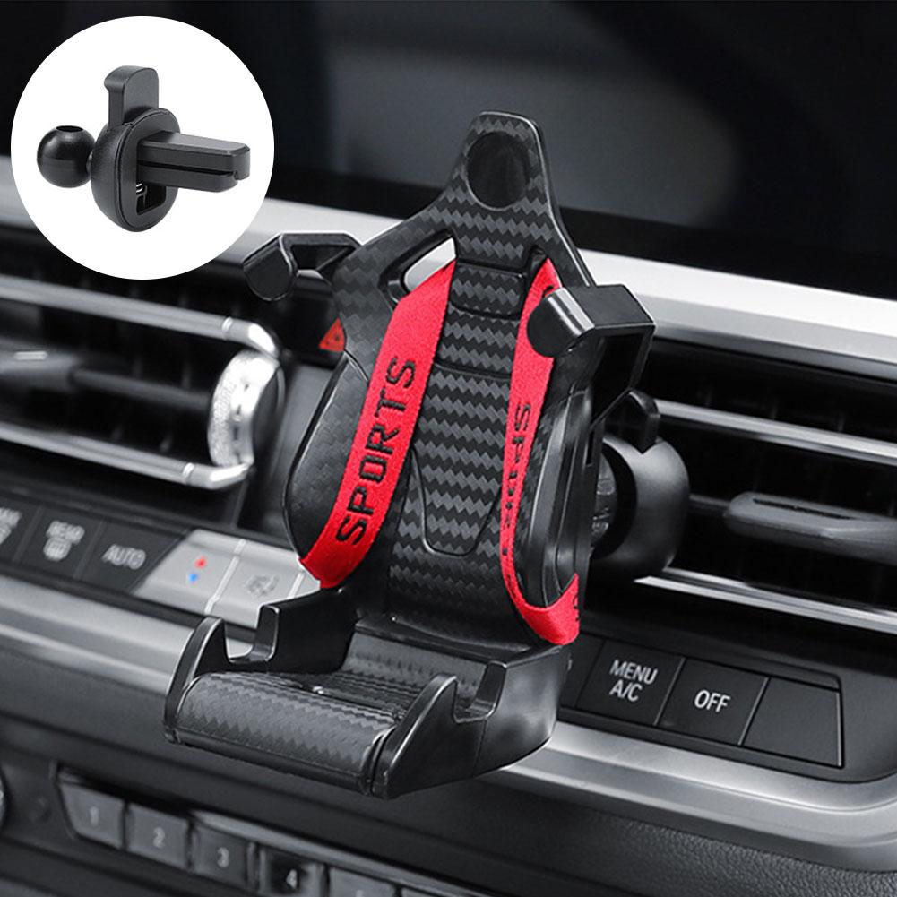 Universal Racing Seat Mobile Phone Holder Car Air Vent Air Racing Navigation Design Seat Clip Holder Car Holder Outlet Moun Q0M1