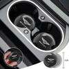2PCS Carbon Fiber Car Interior Coaster Water Cup Pad Holder For Bentley Flying Spur Continental GT Bentayga Mulsanne Accessories