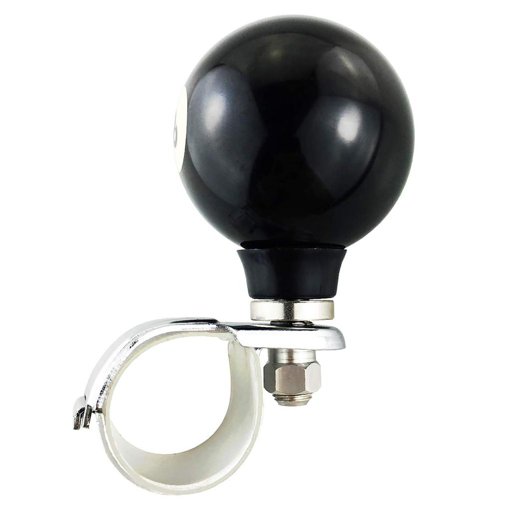 Abfer Black 8 Billiard Shape Booster Ball Car Power Steering Wheel Spinner Assist Grip