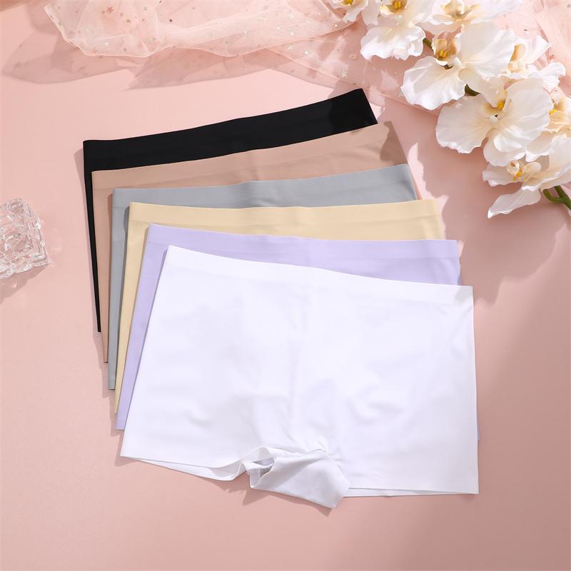 FINETOO 3pc Seamless Soft Boyshort Women's Panties Sexy Breathable Invisible Underwear Female Soild Comfortable Stretch Lingerie