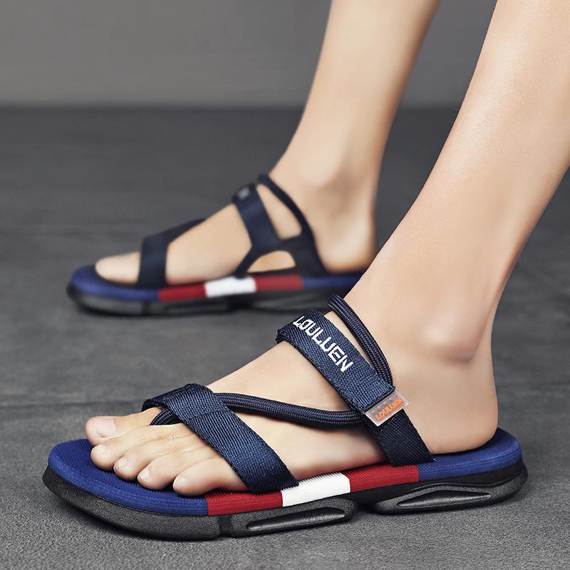 Модные летние римские пляжные туфли, шлепанцы, туфли на плоской подошве, мужские шлепанцы, новинка 2024 года, дропшиппинг, мужские сандалии, мужские сандалии Hombre