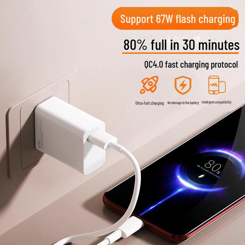 67W EU Зарядное устройство для Xiaomi Poco X3 GT/Redmi Note 11 Pro