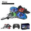 NEW E72 foam aircraft stunt intelligent fixed height hover 360 °turn UAV remote LED lights control fighter A gift for a boy toy