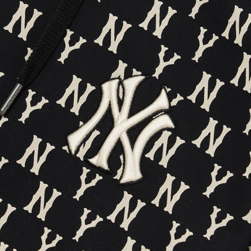 New MLB Monogram Collection Sweatshirt Unisex Black 3AHDM0224-50BKS