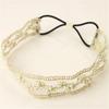 NEW Fashion Women Pretty Lace Pearl Beads Elastic Headhand Hairband