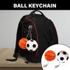 Noyob plyush futbol/basketbol charm kalit uzuklar Oddiy marjon Avtomobil kalit uzugi Ryukzak bezagi Ayollar va erkaklar uchun zargarlik buyumlari