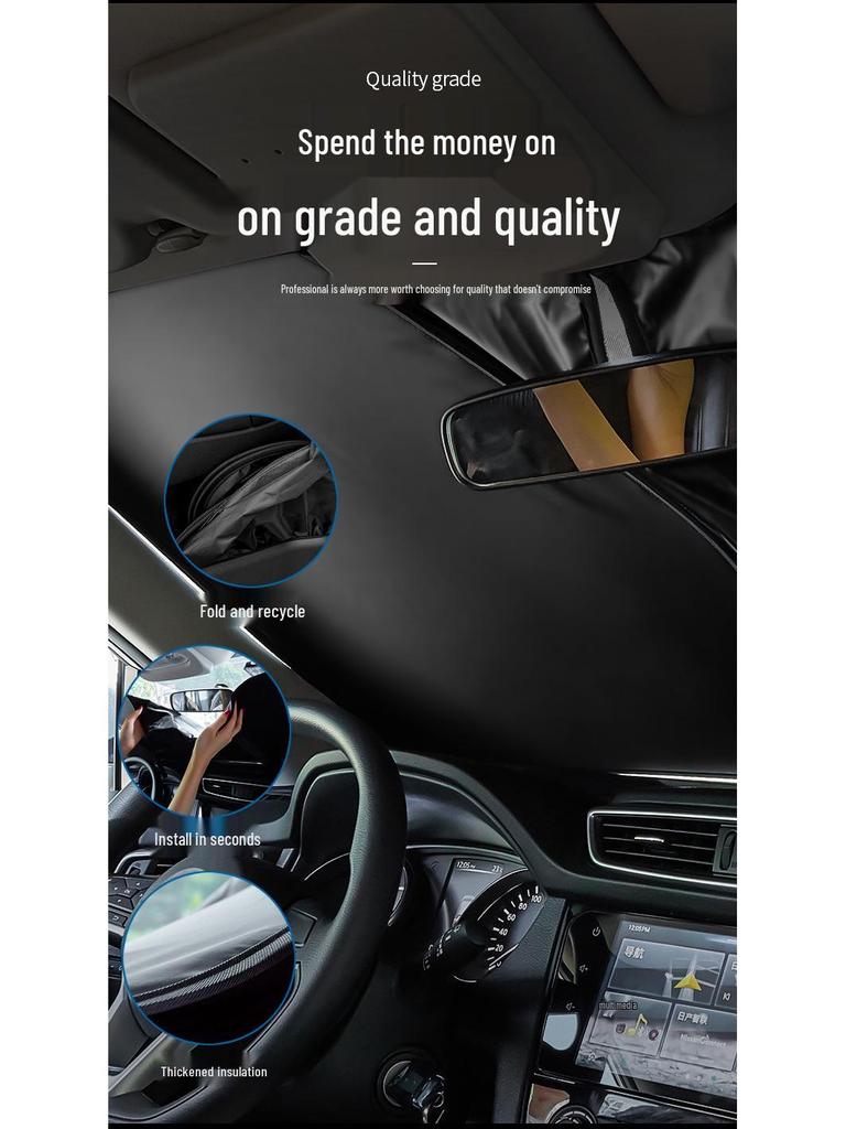 Kia K3 Stonic Eeed Yipao KX1 Солнцезащитный козырек на лобовое стекло: Полное покрытие, теплоизоляция и защита от солнца