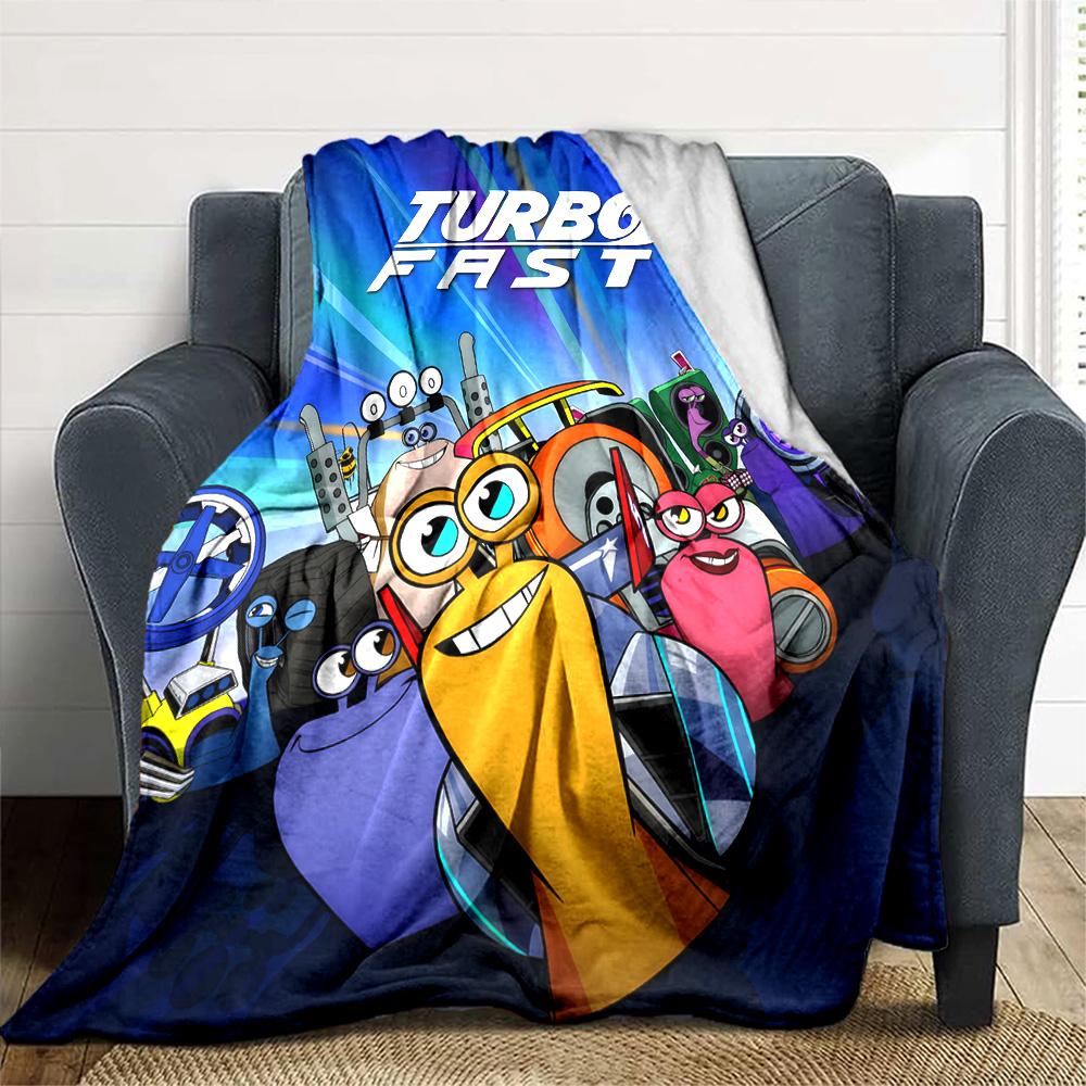 1pc TURBO2 Blanket, Gift, for Men and Women, Soft Blanket, Good for Sofa Bed Couch Travel, Lightweight Flannel Blanket