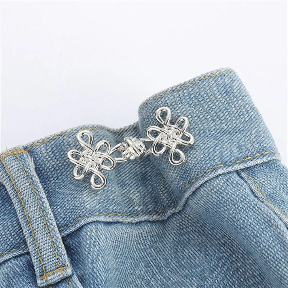 Chinese Knot Love Button Tightener Button Clasps Jean Buttons for Loose Jeans Party