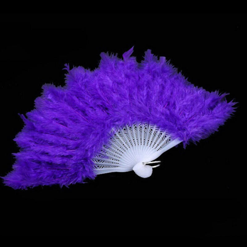 Складной веер из перьев Лолиты, милый веер для придворных танцев, свадебный веер для невесты, украшение для вечеринки, подарок, темный готический веер из перьев
