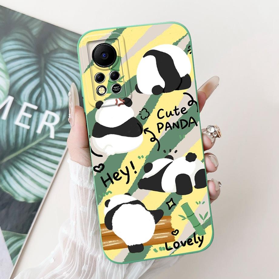 Phone Case for Infinix Hot 11s NFC X6812B Infinix Hot 11s X6812 Protection Cover Soft Liquid Silicone Coque Animals Bumper Shell