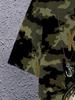 Men's Camouflage Fishing T-Shirt – 3D Fish Print with Hook Design, Casual Round Neck Outdoor Top, Stylish Summer Wear for Hiking, Running, Gym &