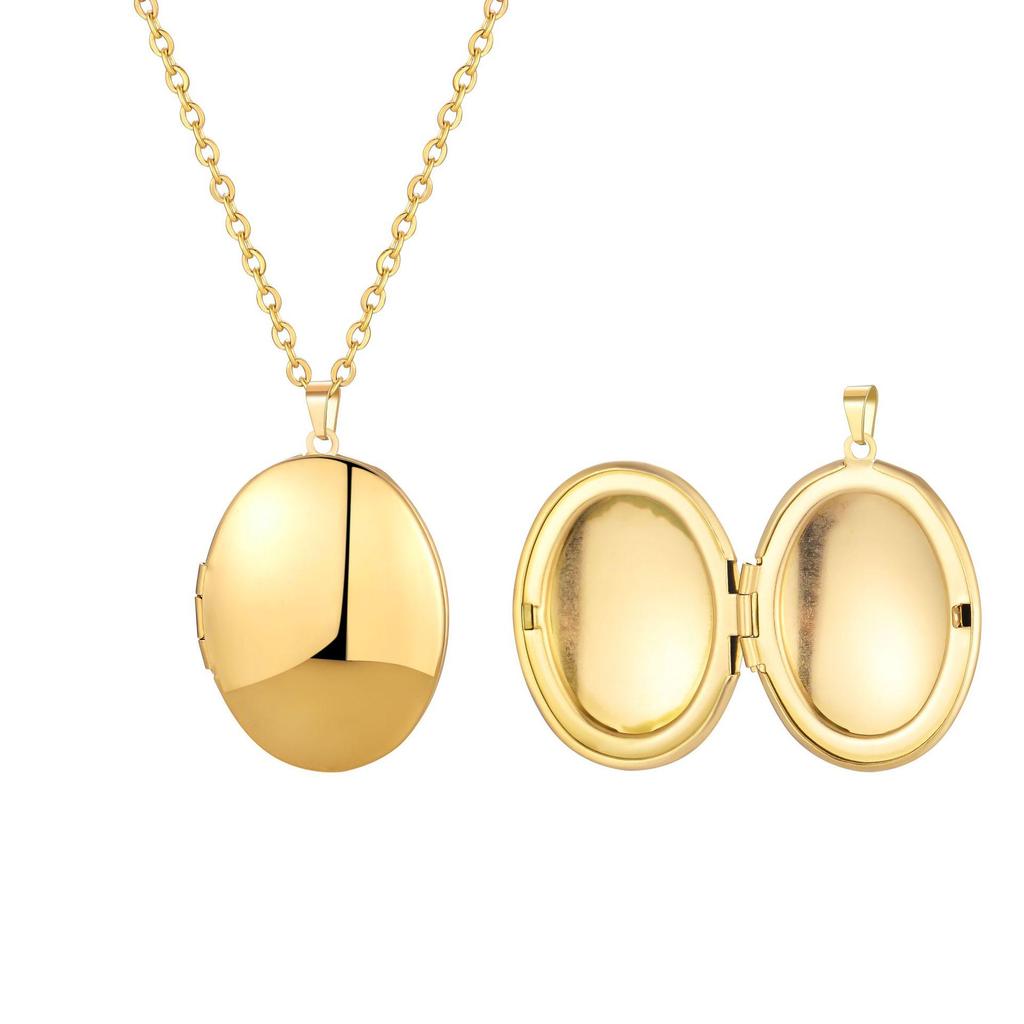 Европейский и американский овальный фото-кулон на шею - Гравировка своими руками, Креативный подарок, Памятные украшения