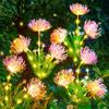 Solar Flowers Lights with Glowing Flowers Stems Solar Garden Lights Solar Butterfly Outdoor for Garden Decoration Yard