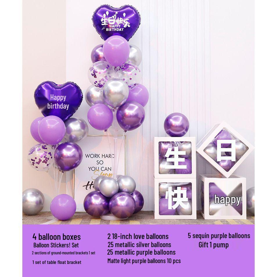 Luminous Happy Birthday Balloons for Adult & Baby Parties - Boys & Girls First Birthday Decoration