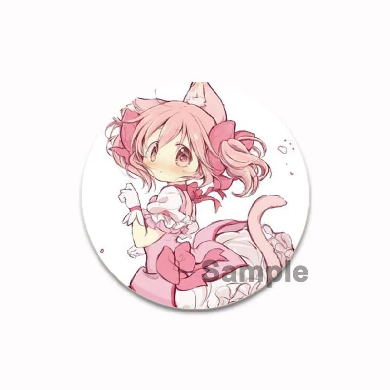 32/44/58 мм Puella Magi Madok Magica Pins Милая аниме-фигурка Akemi Homura Kaname Madoka Брошь Значок Рюкзак Обувь Ювелирные изделия Аксессуары