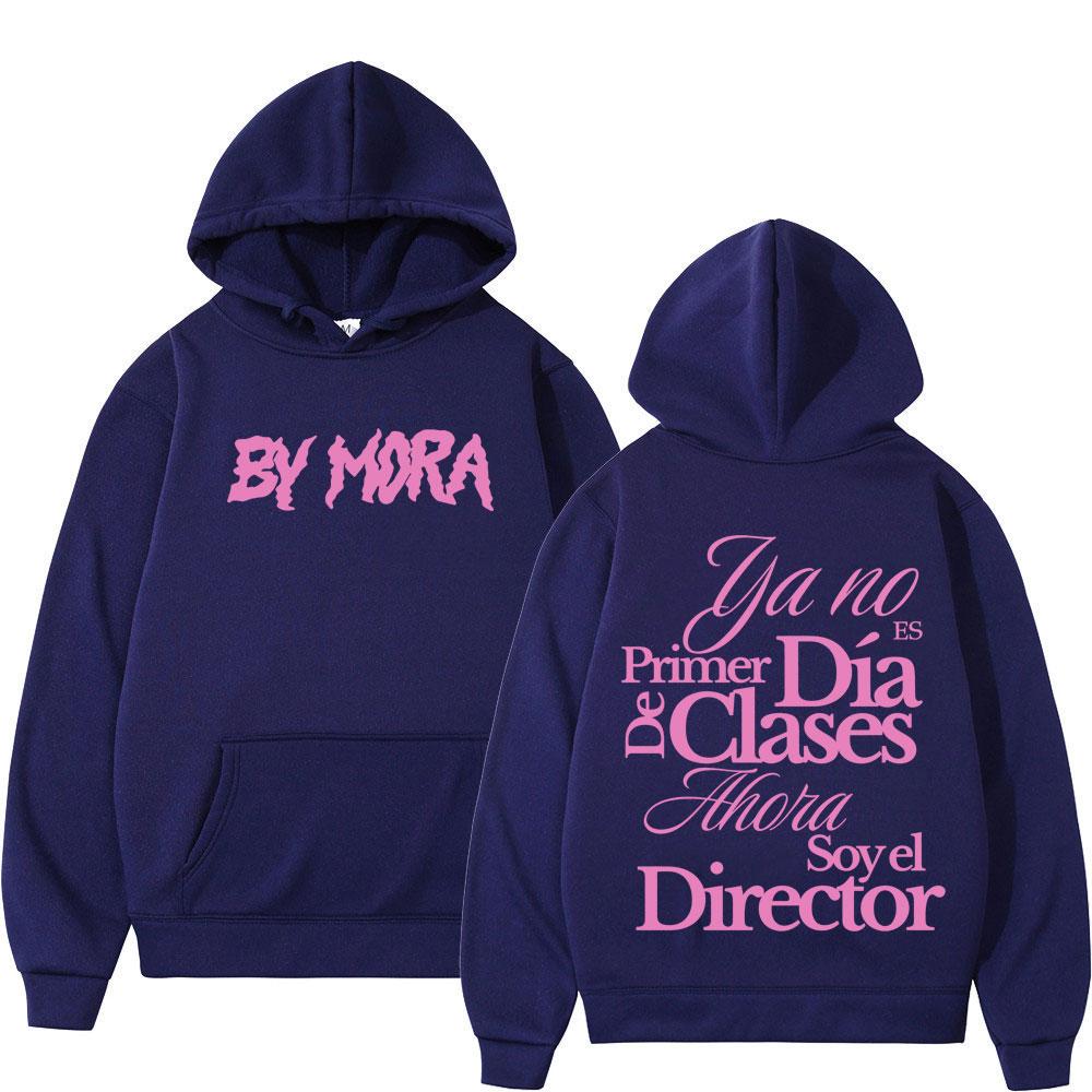 Rapper Mora Double-sided Printed Hoodies Men Women Aesthetic Trend Pullover Long-sleeved Loose Harajuku Sweatshirts Streetwear