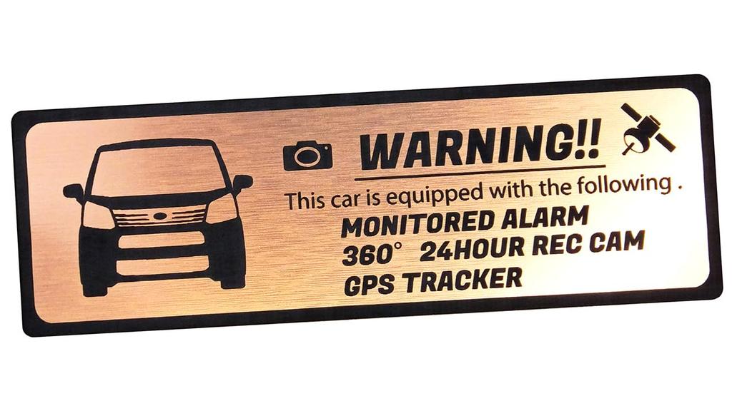 Honami Works MOVE LA150 LA160 Наклейка-эмблема для безопасности на приборную панель, GPS-трекер, 24-часовое наблюдение, камера,