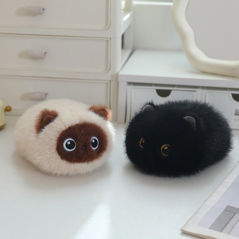 Soothing Feature Stuffed Animal Cat Soft Fluffy Fluffy Cat Toy Soft Cat Plush Toy Baby Gift