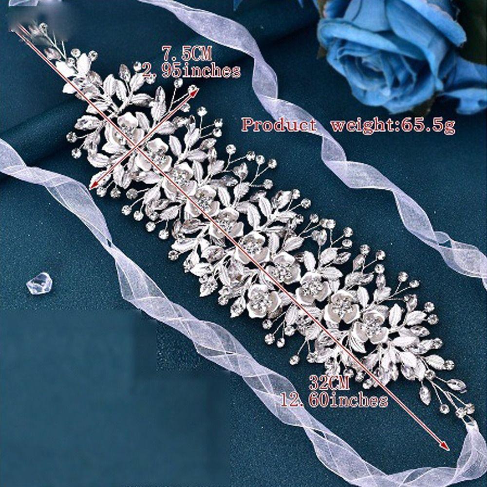 For Women Party Exquisite for Bride Wedding Dress Belt Rhinestones Golden Belt Wedding Sash Belt