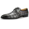 Модные Высококлассные Деловые Формальные Кожаные Туфли Мужские Дерби Оксфорды Обувь Ручной Работы Молодежная Мода Офис Роскошные Натуральная Кожа Мужские Туфли