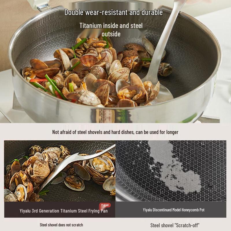 Wutuo Non-stick Flat-Bottom Frying Pan