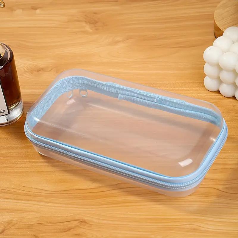 1 шт. Прозрачный пылезащитный косметический чехол, многофункциональный ящик для хранения, дорожная сумка для хранения из ПЭТ, органайзер, аксессуары