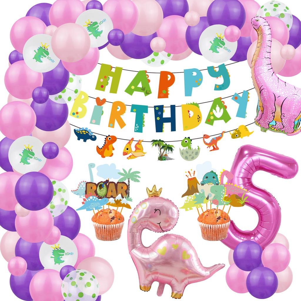 Костюм на тему динозавров, День рождения мальчика и девочки, Украшение для детской вечеринки по случаю дня рождения, Стена-фон из воздушных шаров с динозаврами
