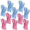 Pocket Kitchen Long Rubber 10 Thick Sensitive Natural Size Gloves, Gloves, Pairs, (For Skin, Rubber, Antibacterial, Odor-Resistant, Cotton-Flocked),