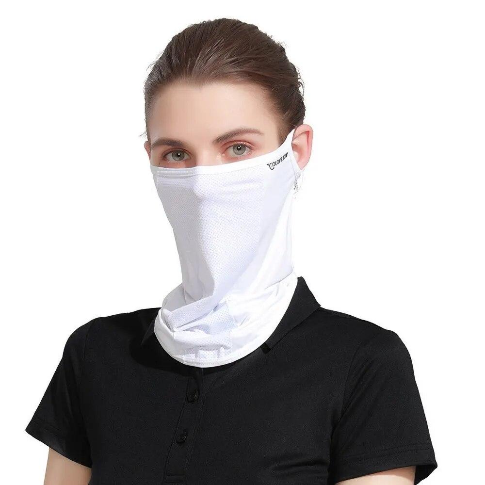 Набедренная повязка на шею с ушными петлями для рыбалки, пешего туризма, бега, езды на велосипеде, гольфа, лицевая крышка