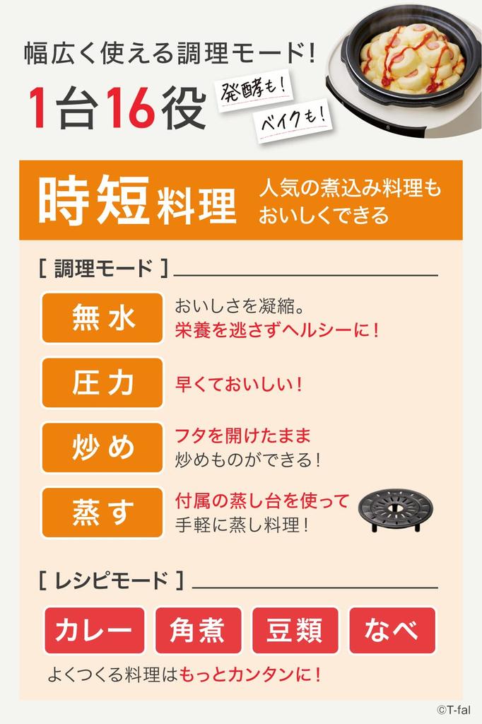 Tefal Electric Pressure Anhydrous For 2 To 4 16 Unique Stew Time Saving Cooker Plus Ivory CY353AJP Cooker, Cooking, 3L, People, Functions, Pot,