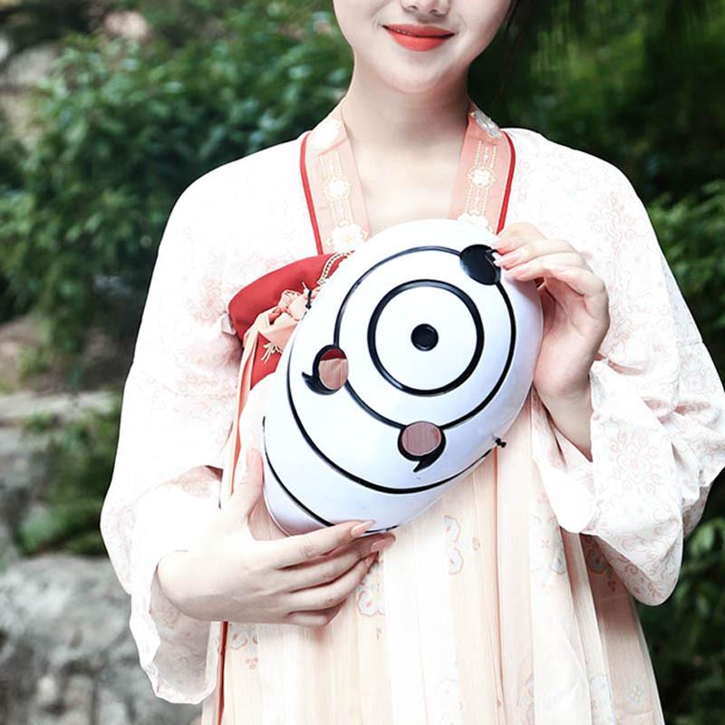 Takedown Alfie Naruto Uchiha White Plastic Anime Mask Dark Children COS Halloween Horror Props
