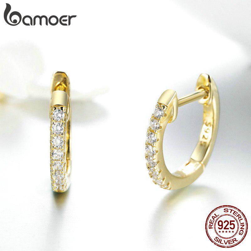 BAMOER серьги из 925 стерлингового серебра