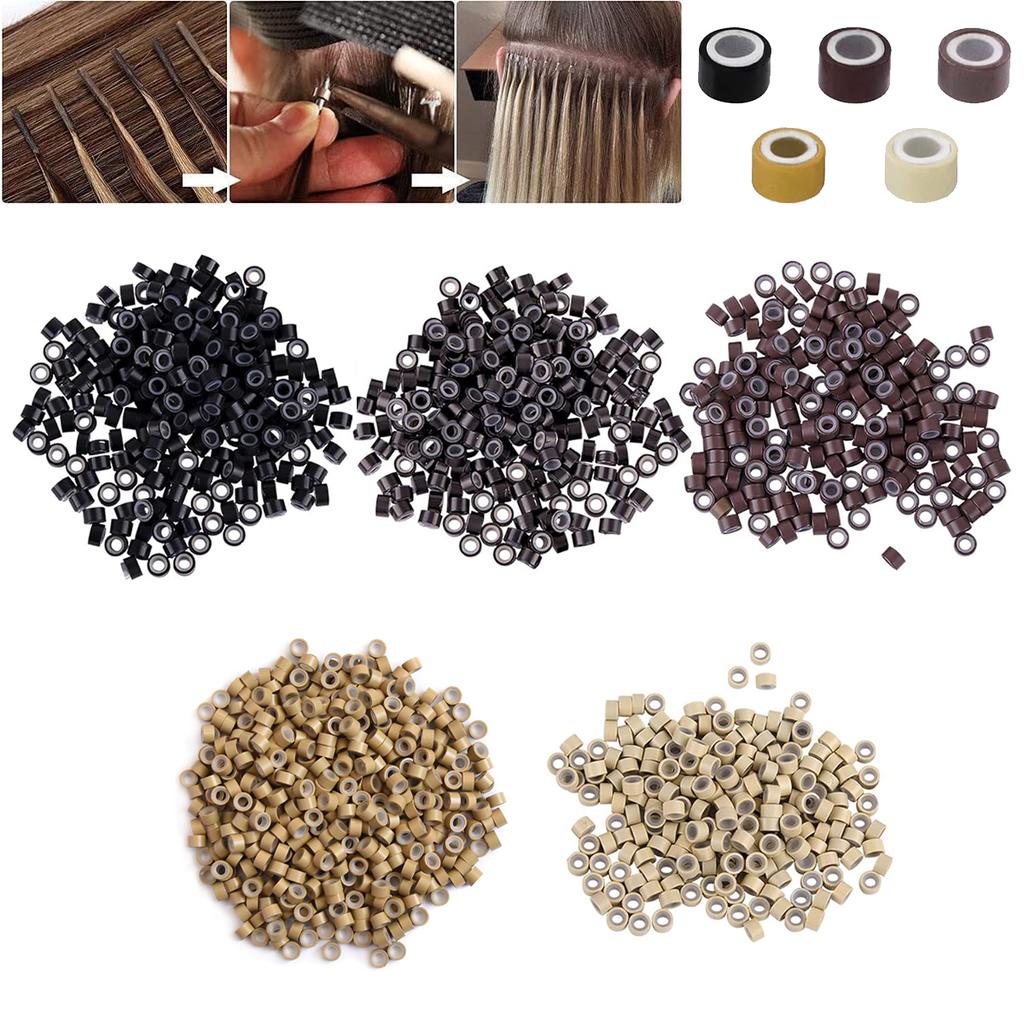 1 комплект щипцов для наращивания волос, 100 микро-звеньев/бусин + 1 игла для вытягивания + 1 микрокольцо + 1 набор инструментов для наращивания волос