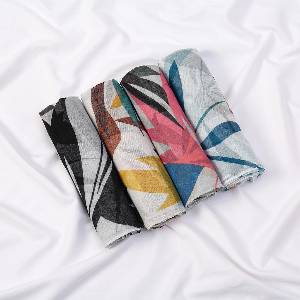 Мусульманские хиджабы для женщин шарф тонкие принтованные шали Femme Musulman мягкая вискоза вискоза головной платок исламский тюрбан хлопковая повязка на голову