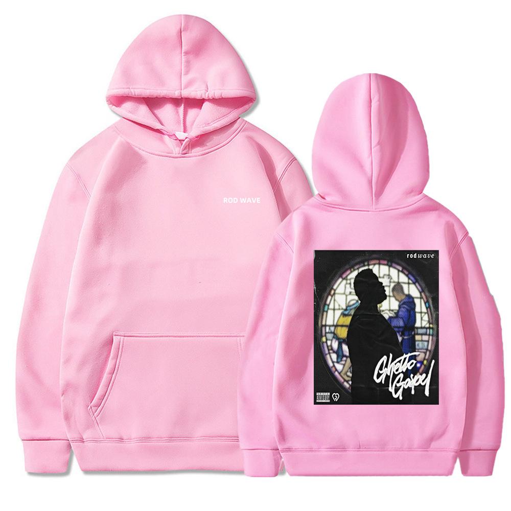 Rod Wave Ностальгия Музыкальный тур Толстовки Женские Мужские Длинные рукава Свитшоты с капюшоном Унисекс Крутая Повседневная Уличная Мода Y2K Уличная Мода Пуловеры Одежда