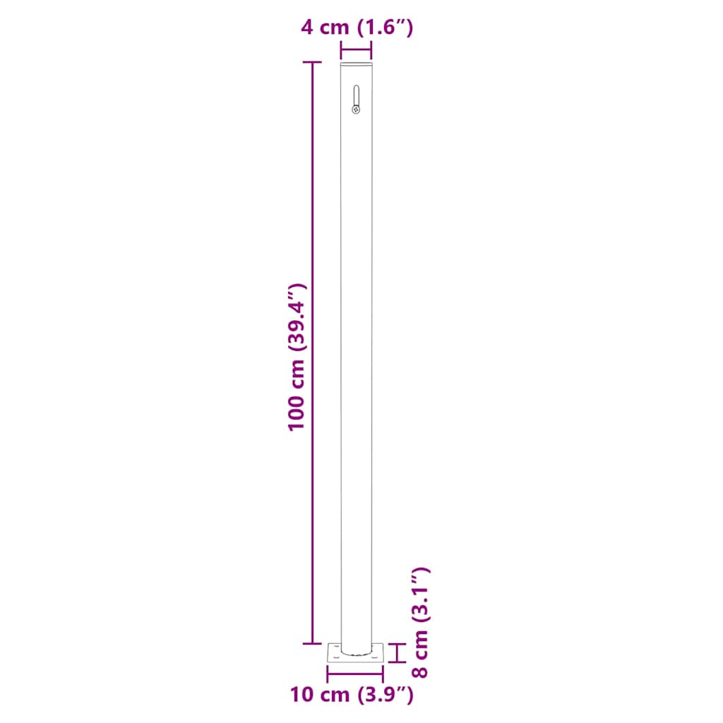Side Awning 160 x 300 cm Cream White