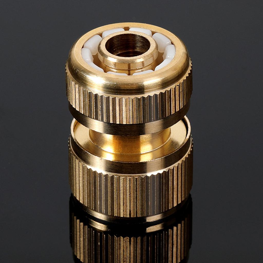 Прочные латунные фитинги для садового шланга, быстрый соединитель, латунные муфты для шланга, комплект из 2 женщин + 2 мужчин