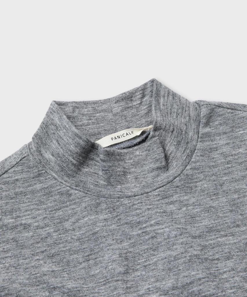 PANICALE Slim Fit Embroidered Turtleneck T-Shirt [2 Colors]