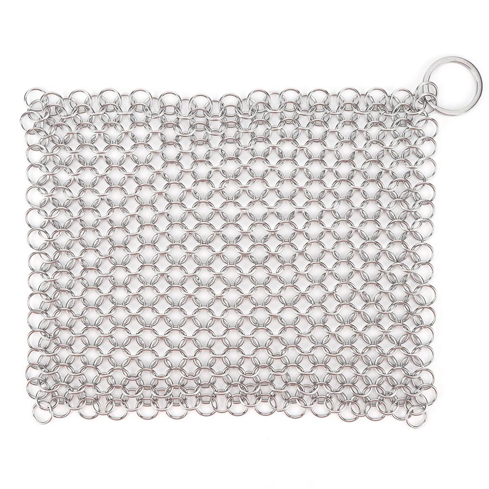 Iron Cleaner with Hanging Ring Pot Pans Cleaning Scrubber Stainless Steel Cookware Rust Remover Scraper for Iron Pans