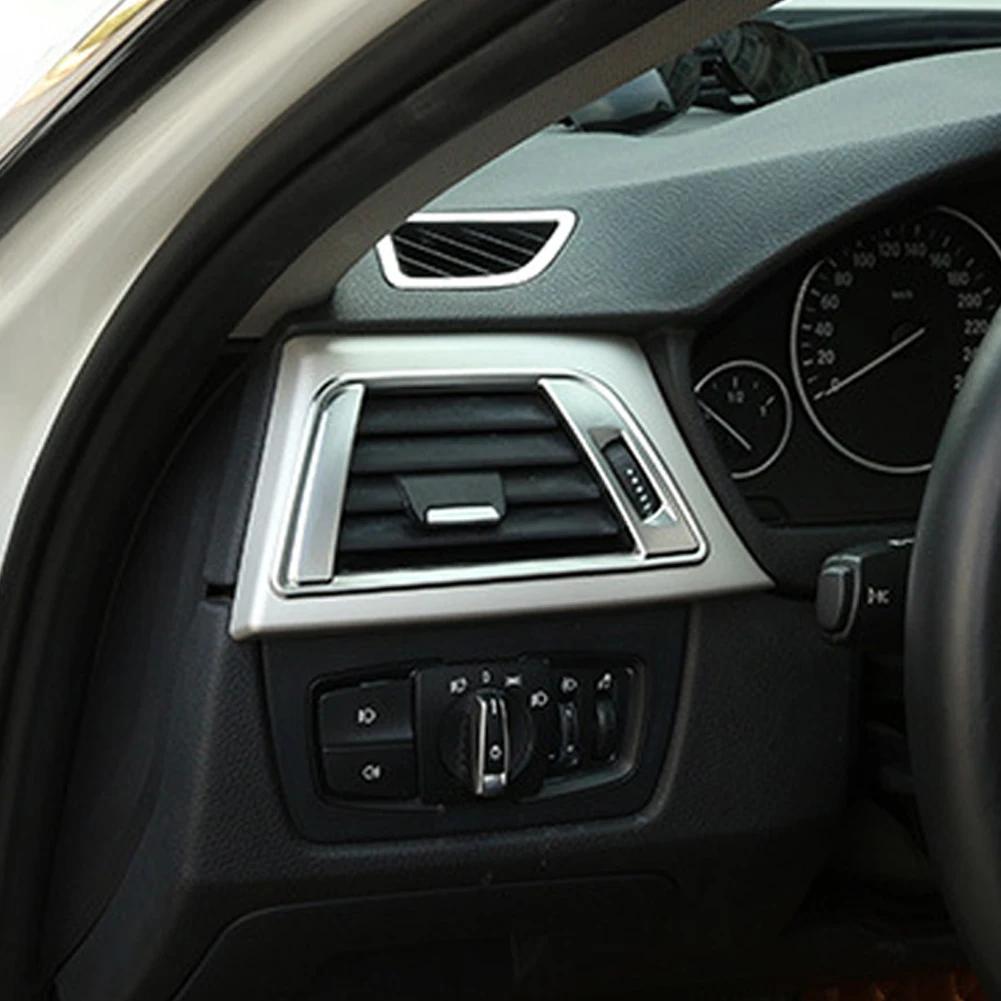 2 шт. наклейки на боковую крышку вентиляционного отверстия кондиционера из углеродного волокна для BMW 3 серии F30 2013 2014 2015 2016-2018