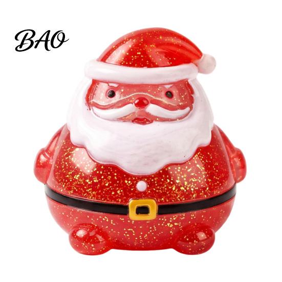 Fun Holiday Sensory Play Santa Claus Squeeze Toy, Slow Rising Maltose Stress Relief Fidget with Cute Christmas Gifts for Boys Girls Glitter, Soft TPR