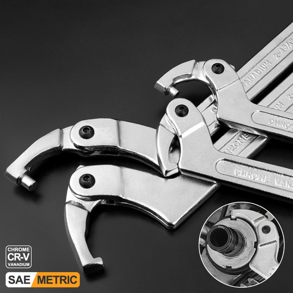 Hand Tools Pipe Wrench Nut Key Hook Wrenchs Water Meter Wrench C Spanners Adjustable Spanner