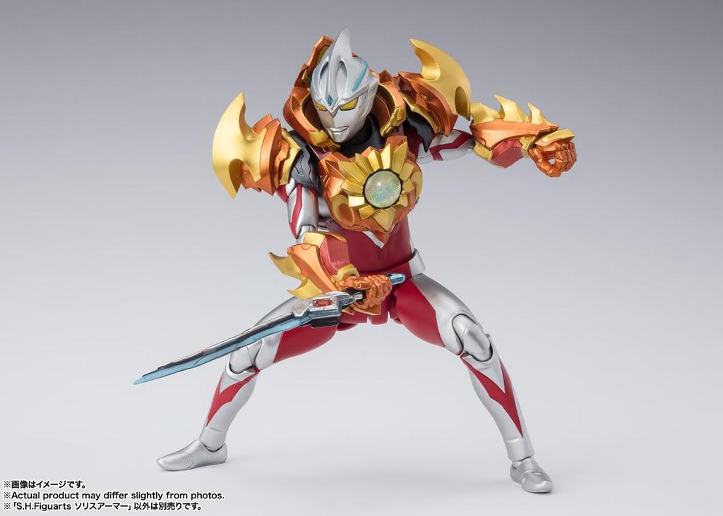 TAMASHII NATIONS Ультрамен Арк Доспех Солис 150мм ПВХ АБС окрашенная подвижная фигурка S.H.Figuarts Прибл.. &