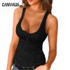 Summer Women's Undershirt Sexy Tight Camisole Knitted Tank Top T-shirt Women Vest