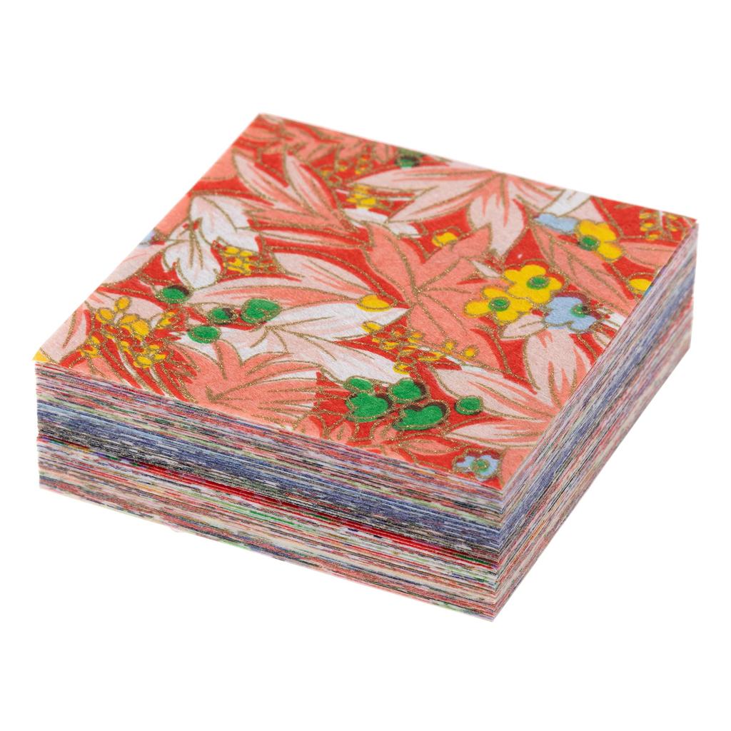 Washi Kawasumi Chiyogami Yuzen Washi X 100 Patterns 1 Sheet Each 100 Sheets 6.5 6.5cm (6.5cm)